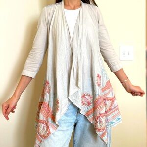 Johnny Was Betty Draped Long Cotton
Wrap/Kimono